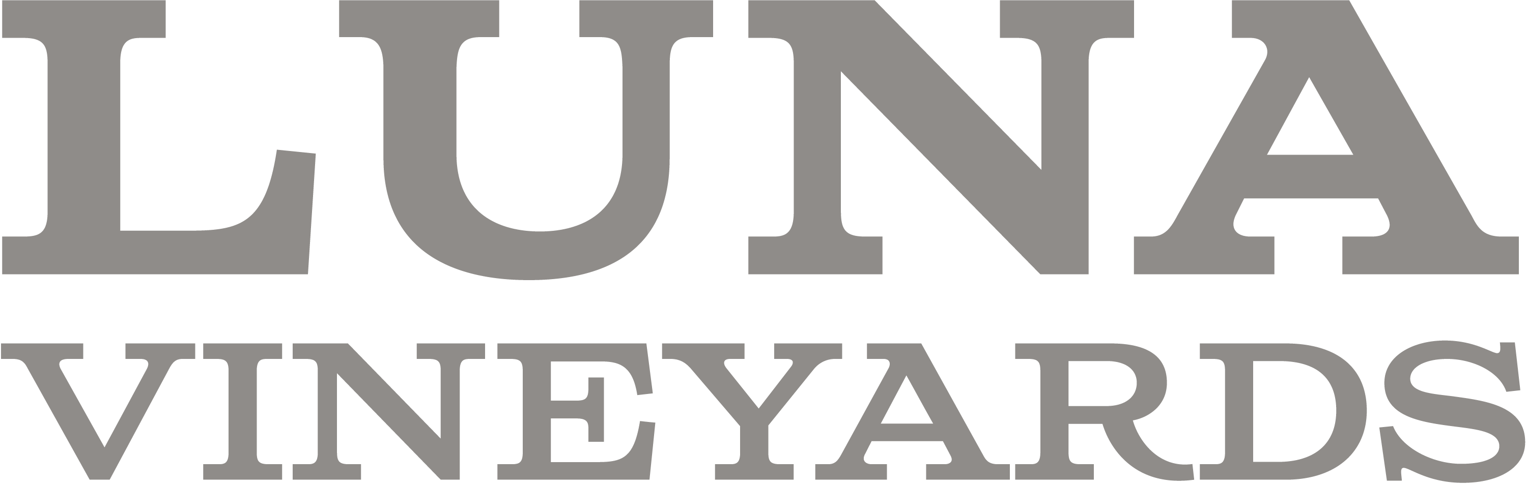 Luna Vineyards Logo Light Gray